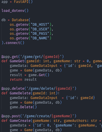 Game API